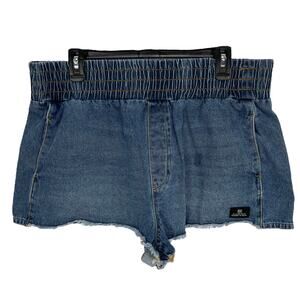 BDG SHORTS Women's Size XL Blue EXTRA SHORT CUT-OFF Style